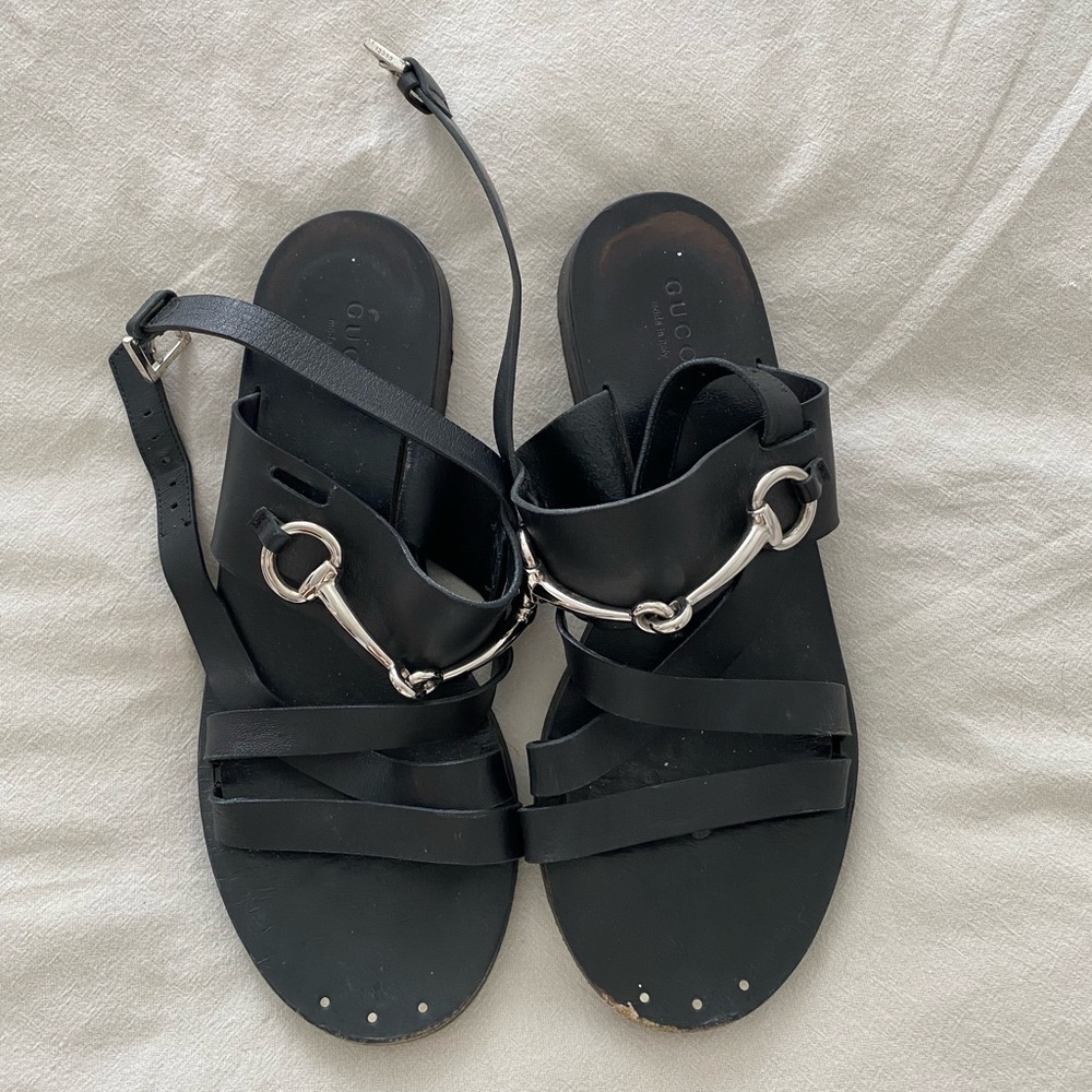 Gucci gladiator style sandals size 37.5